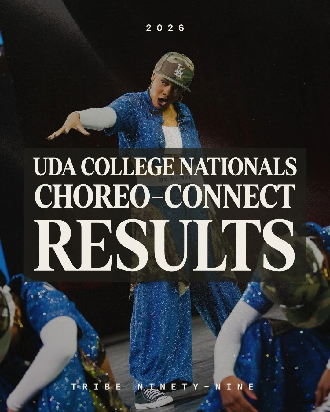 THE RESULTS ARE IN 🏆
Another strong year for TRIBE 99 CHOREO-CONNECT routines at UDA College Nationals 2026!

Congratulations to the talented programs who took the nationals stage. The dedication from dancers, coaches, and choreographers was evident