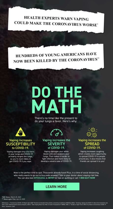 Download the Anti-Vaping COVID-19 Poster