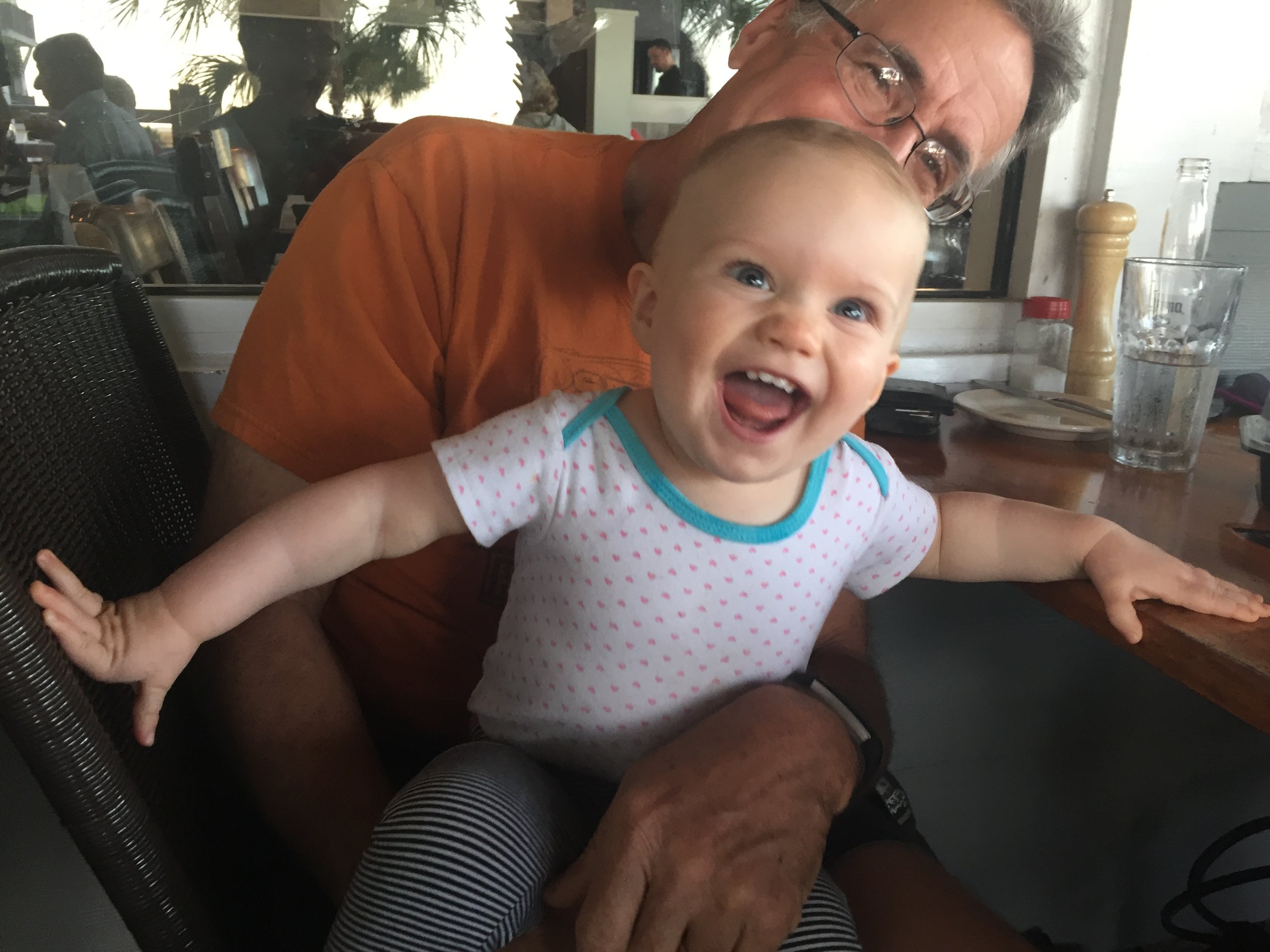 Grand-pop and Hadley.