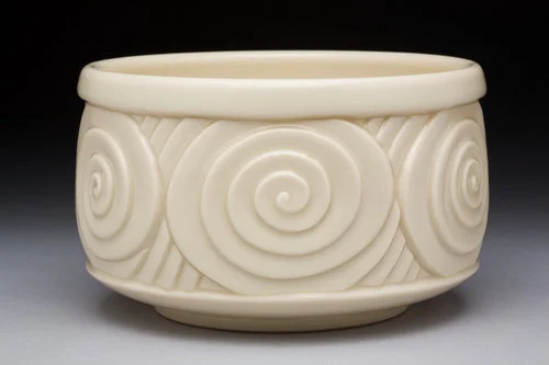 Spinning Tea Bowl, Clear Glaze