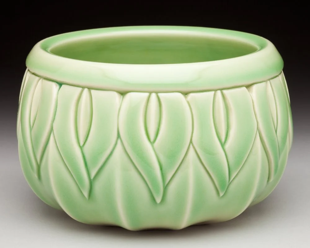 Lotus Bowl, Green Celadon