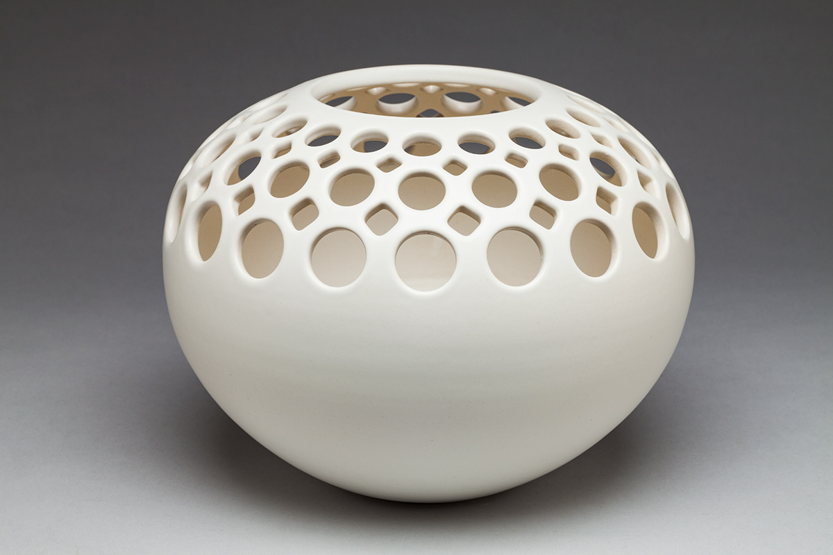 Orb Top Pierced Vase