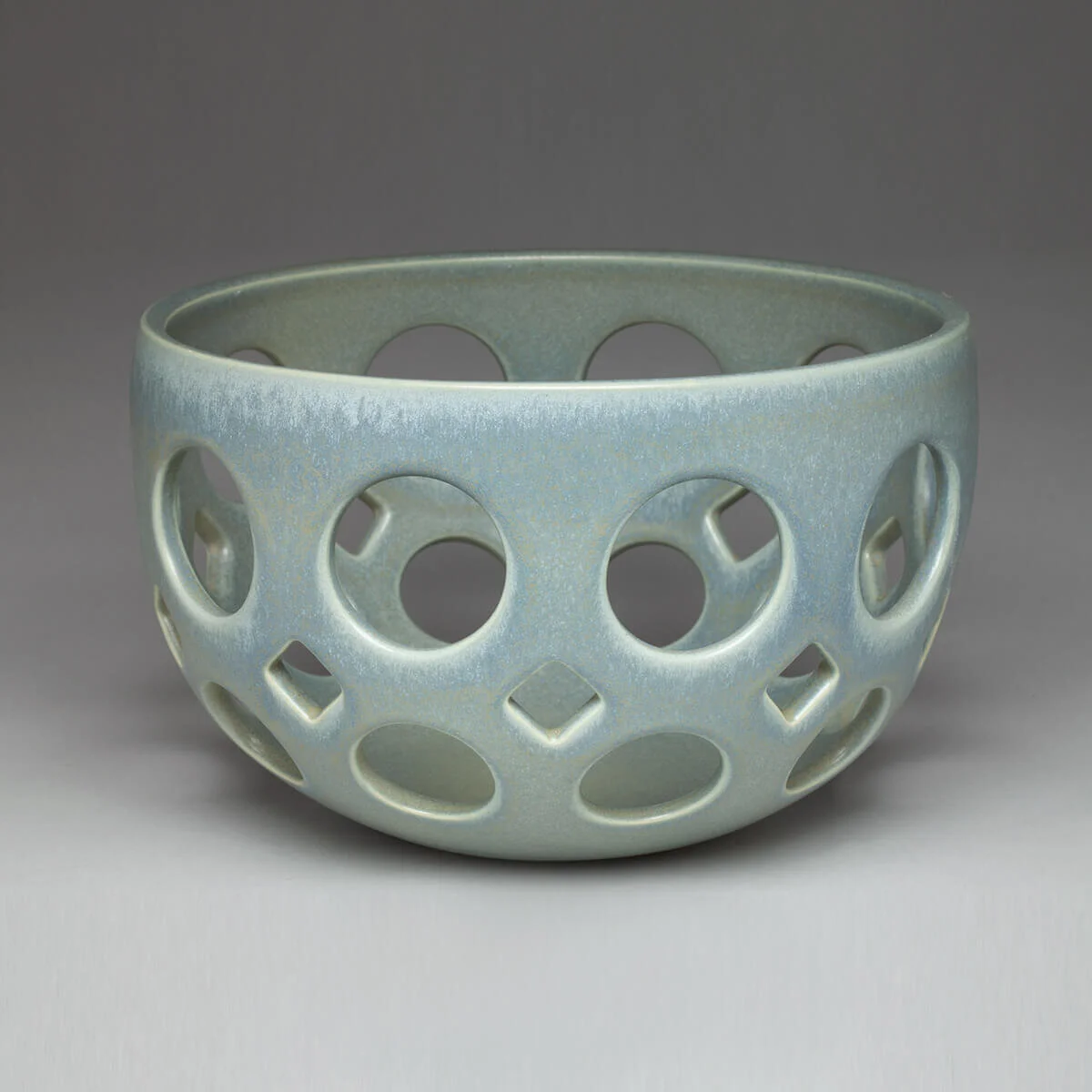 Tall Round Openwork Fruit Bowl