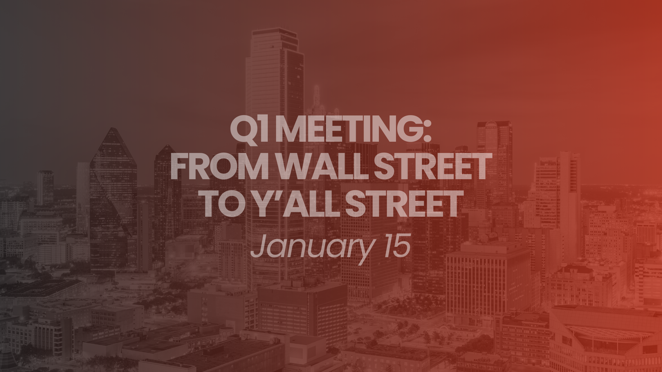 From Wall Street to Y'all Street (Non-Member Registration)