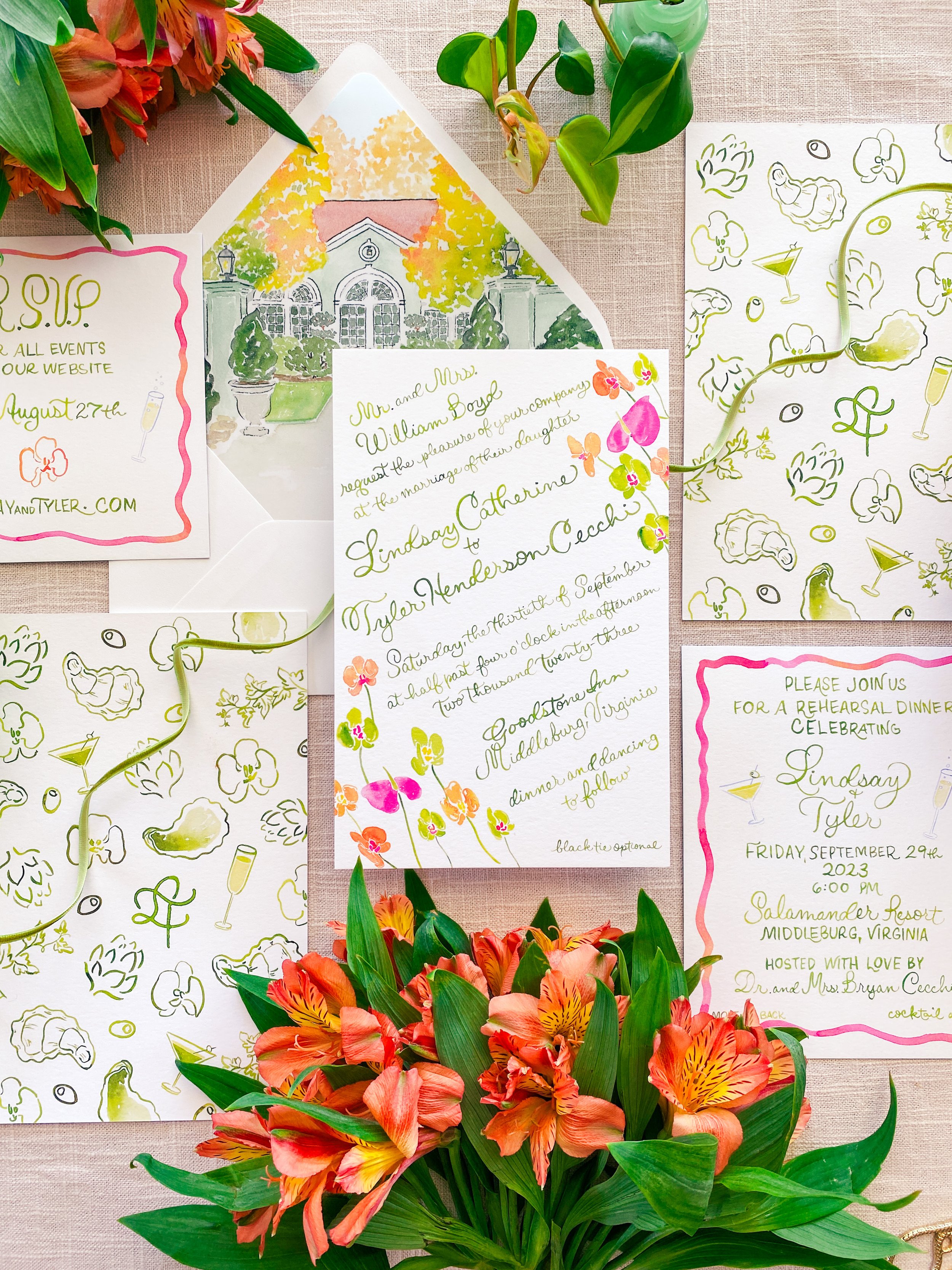 bold_fuchsia_chartreuce_wedding_invitations.JPG