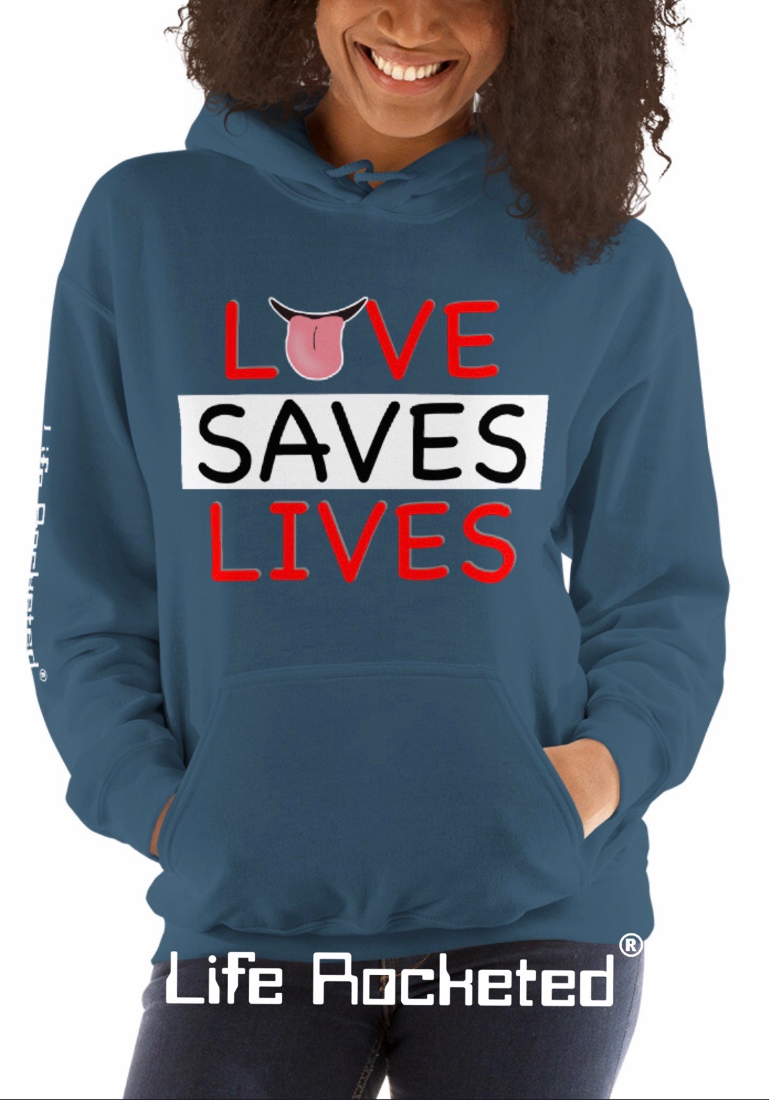 Life Rocketed love saves lives hoodie