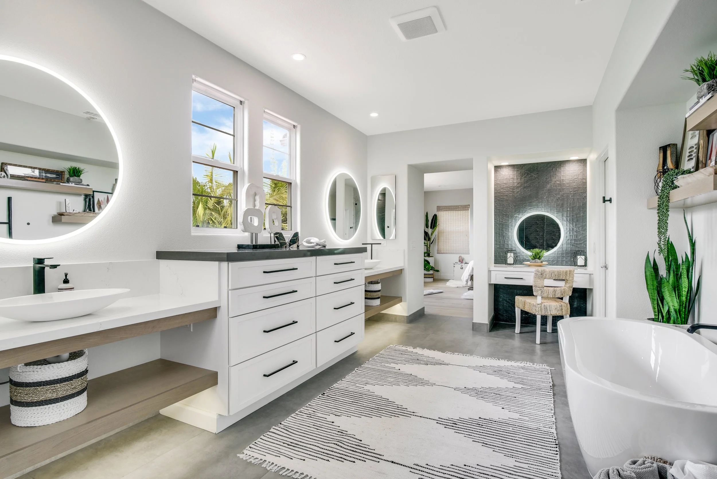 3 Modern Boho Bathrooms