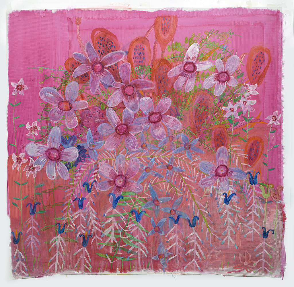 Will’s , 2016 40” x 42” Oil on Mylar