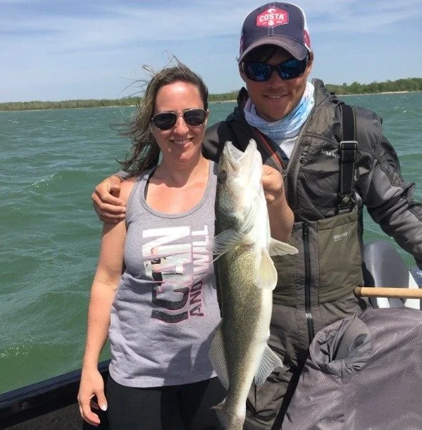 Reed and his Wife, Lori, On Leech Lake, Minnesota