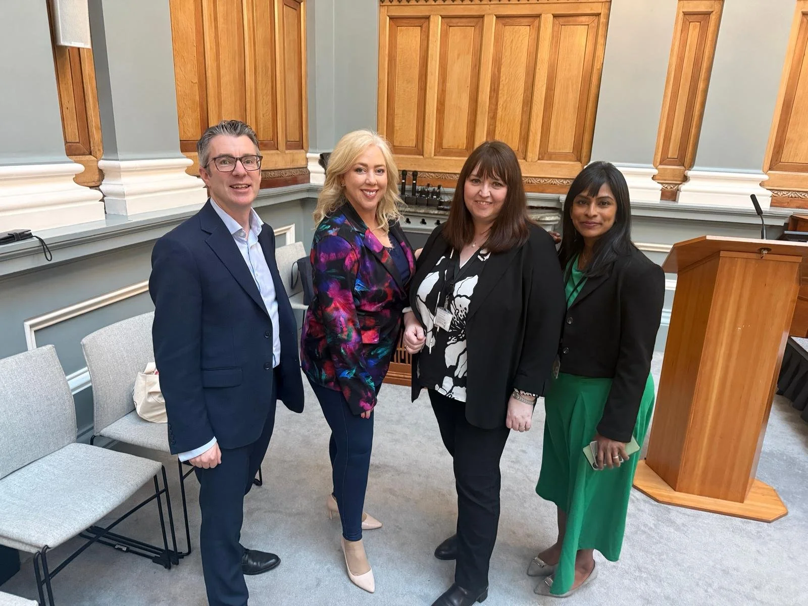 Fiona speaking at Euronext