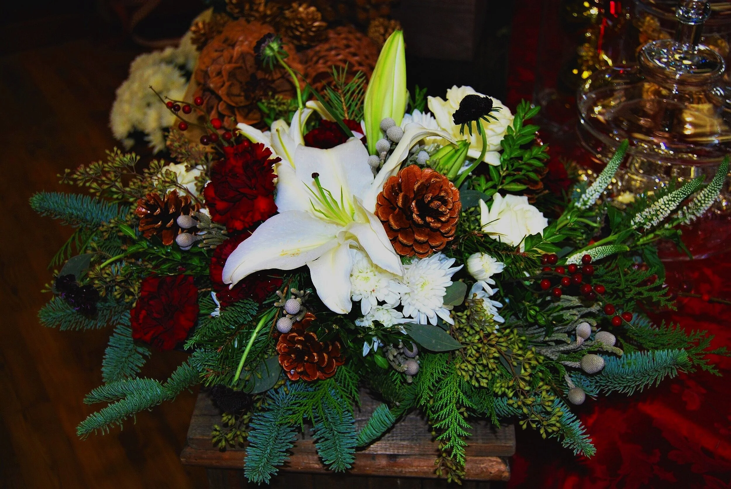 Christmas Flowers and Centerpieces — Accents by Michele Flower Studio