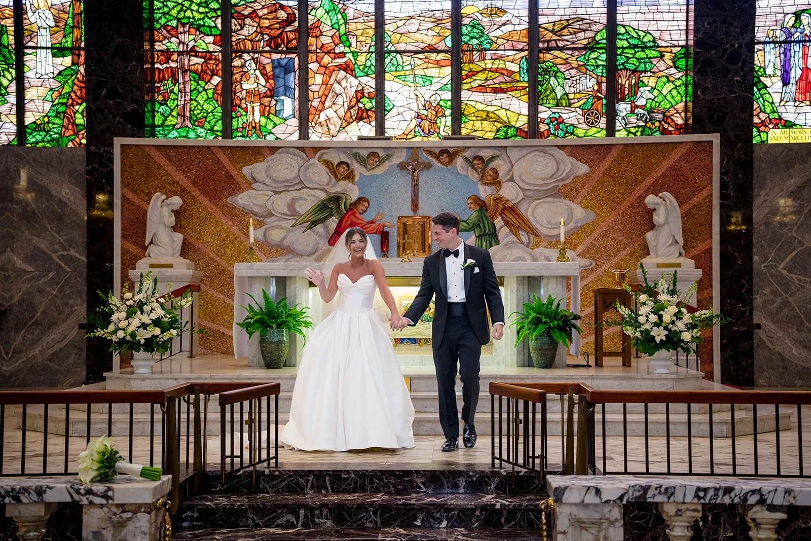 Beautiful White Altar Flowers