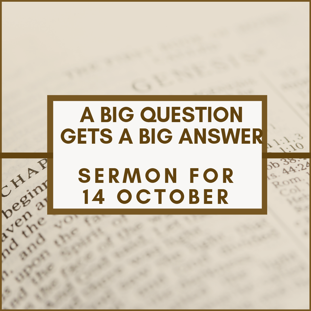 A Big Question gets a Big Answer 