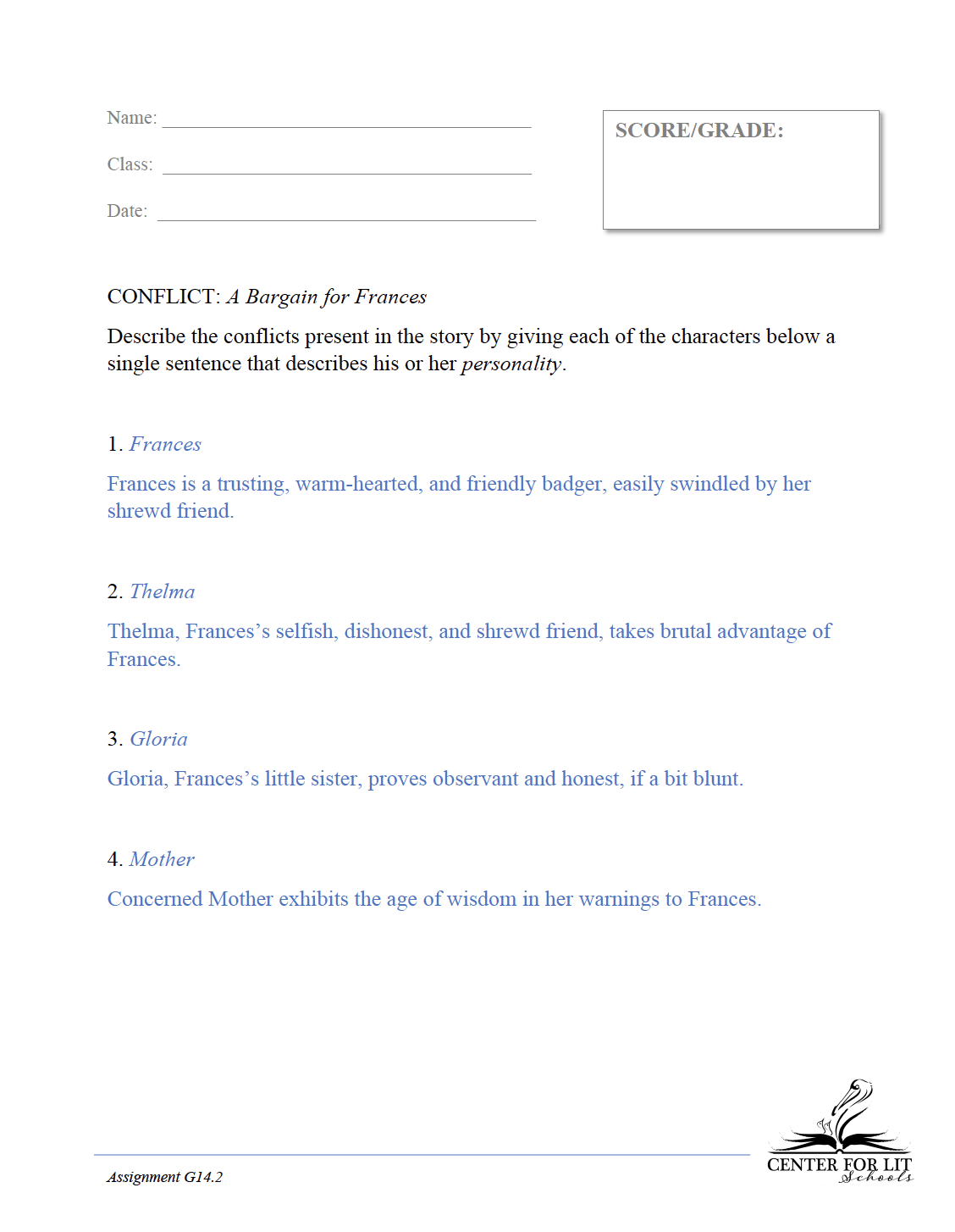 G14.2: A Bargain for Frances