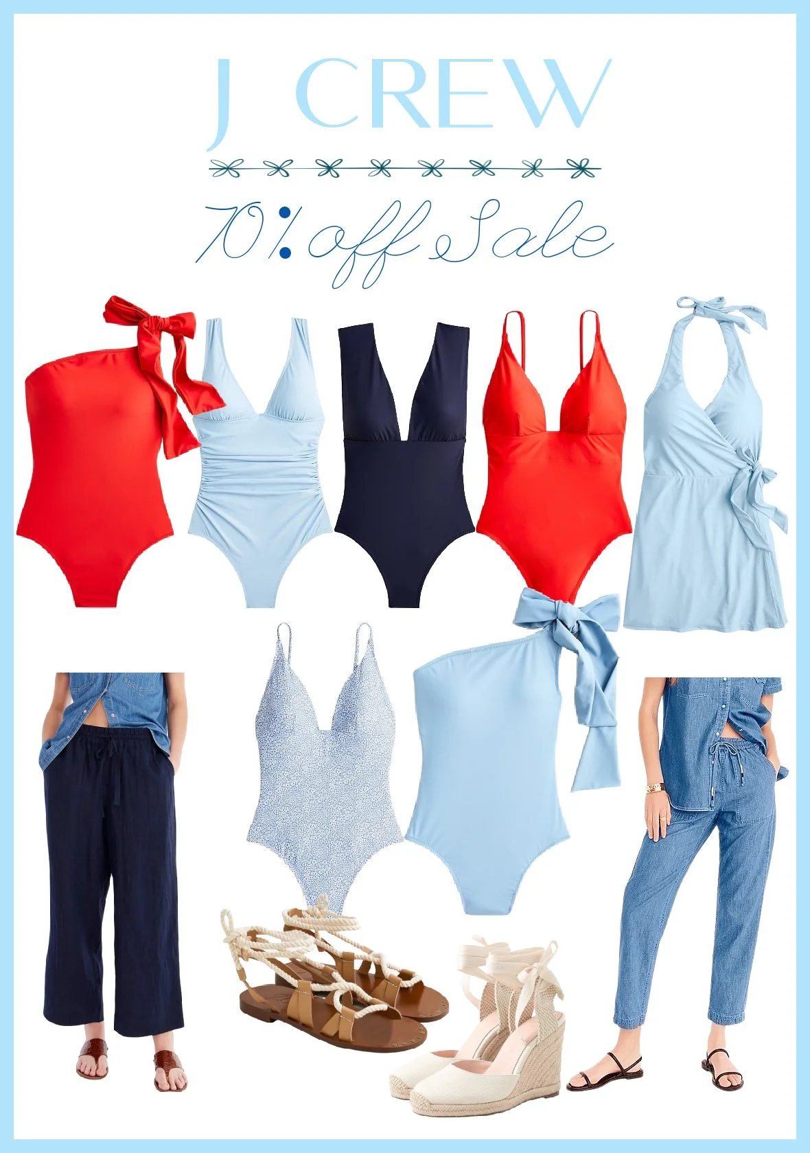 J Crew 70% off Summer Sale for Tall Swimwear &amp; Tall Women's Clothing