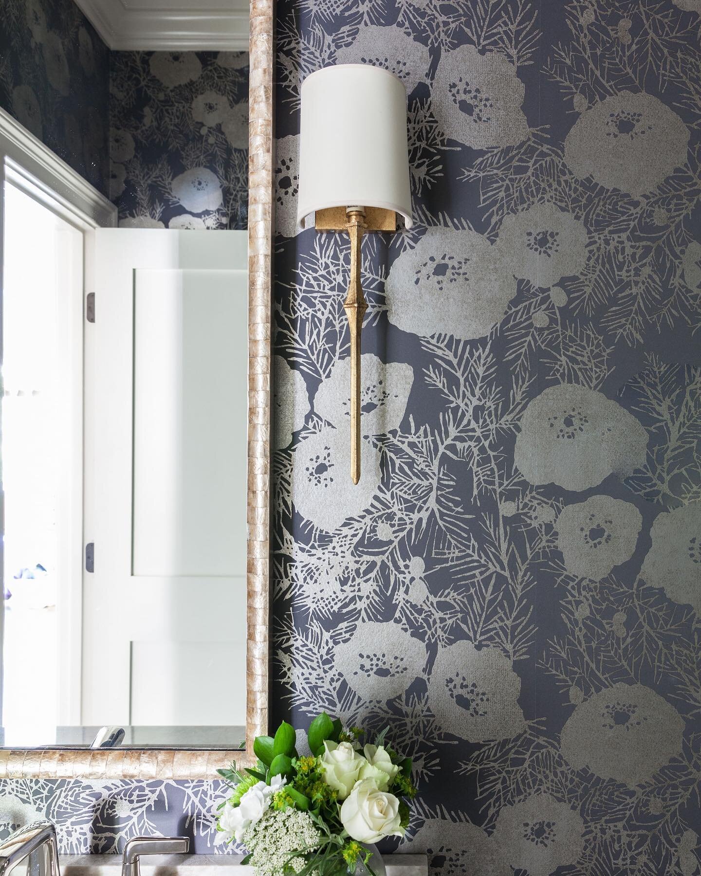 Beautiful bathrooms! They&rsquo;re one of the best places to install wallpaper. It gives the space an instant upgrade. And there are so many pretty options to make it great! Don&rsquo;t wait!