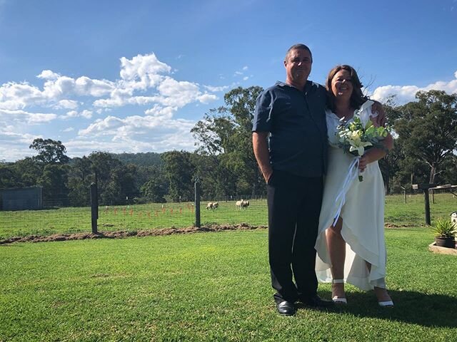 On Saturday I married John and Ann-Maree in the country with just their sheep looking on. It was not the big wedding they had planned but it was intimate and full of love ❤️💕&hearts;️