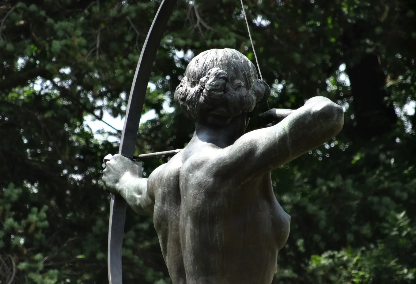 A statue of the goddess Artemis