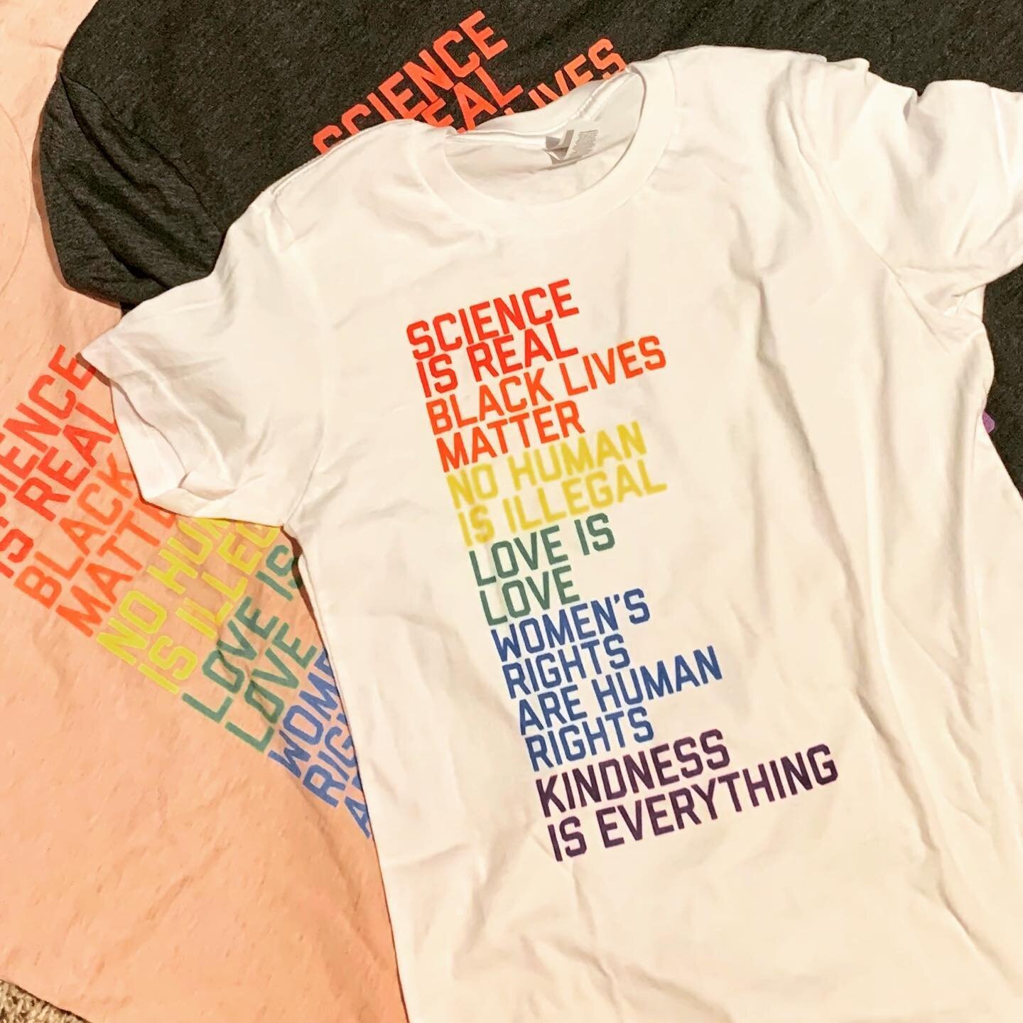 So excited to have received our @landbridgeapparel shirts.🌈 Edit: these are so soft and slim fit. Husband and daughter both say they fit perfectly Highly recommend. Thanks @thehomeedit! (Saw on her tiktok)✨ These may make our holiday card this year.