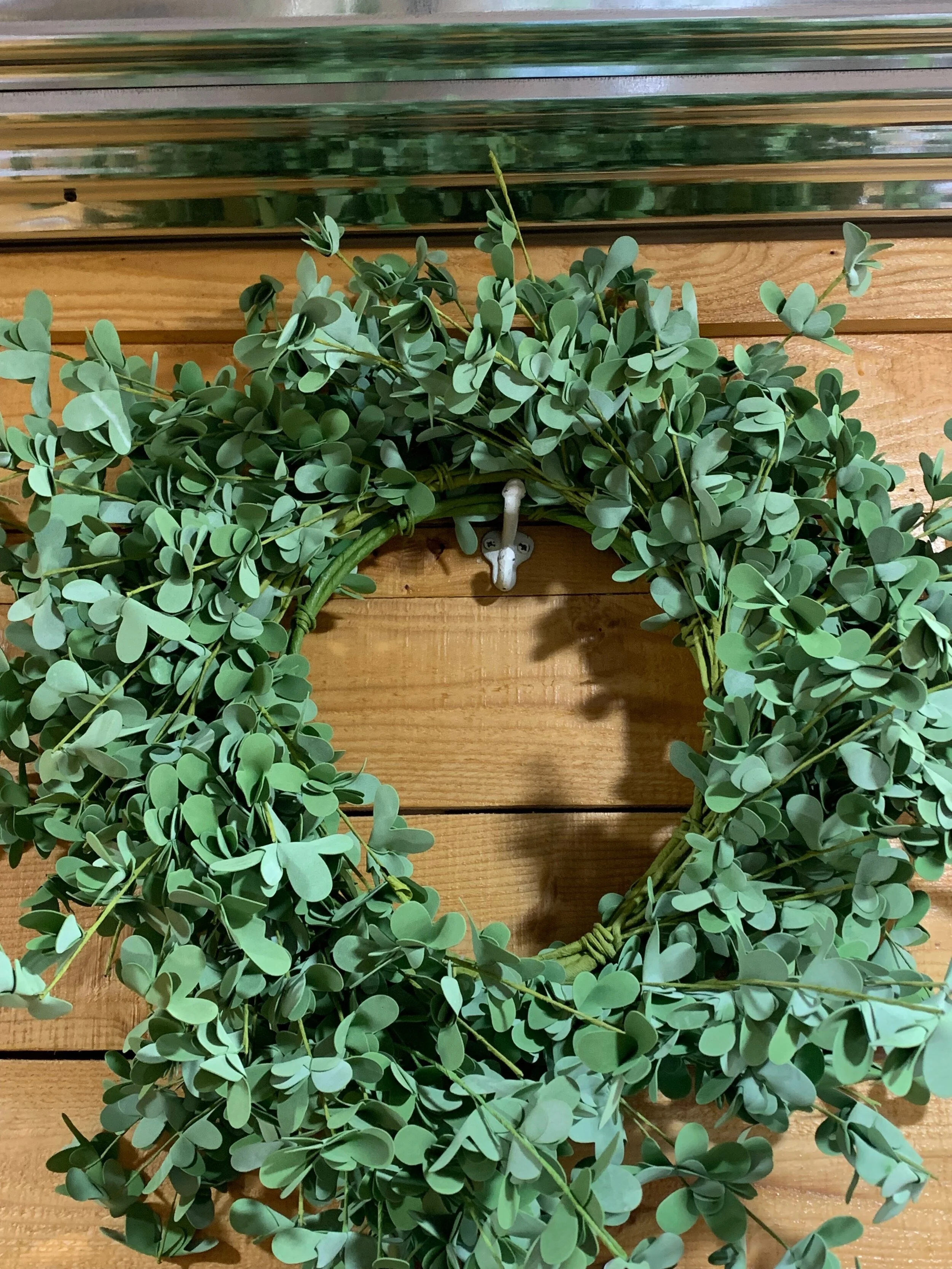 set of two eucalyptus door wreaths for the out door ceremony area 