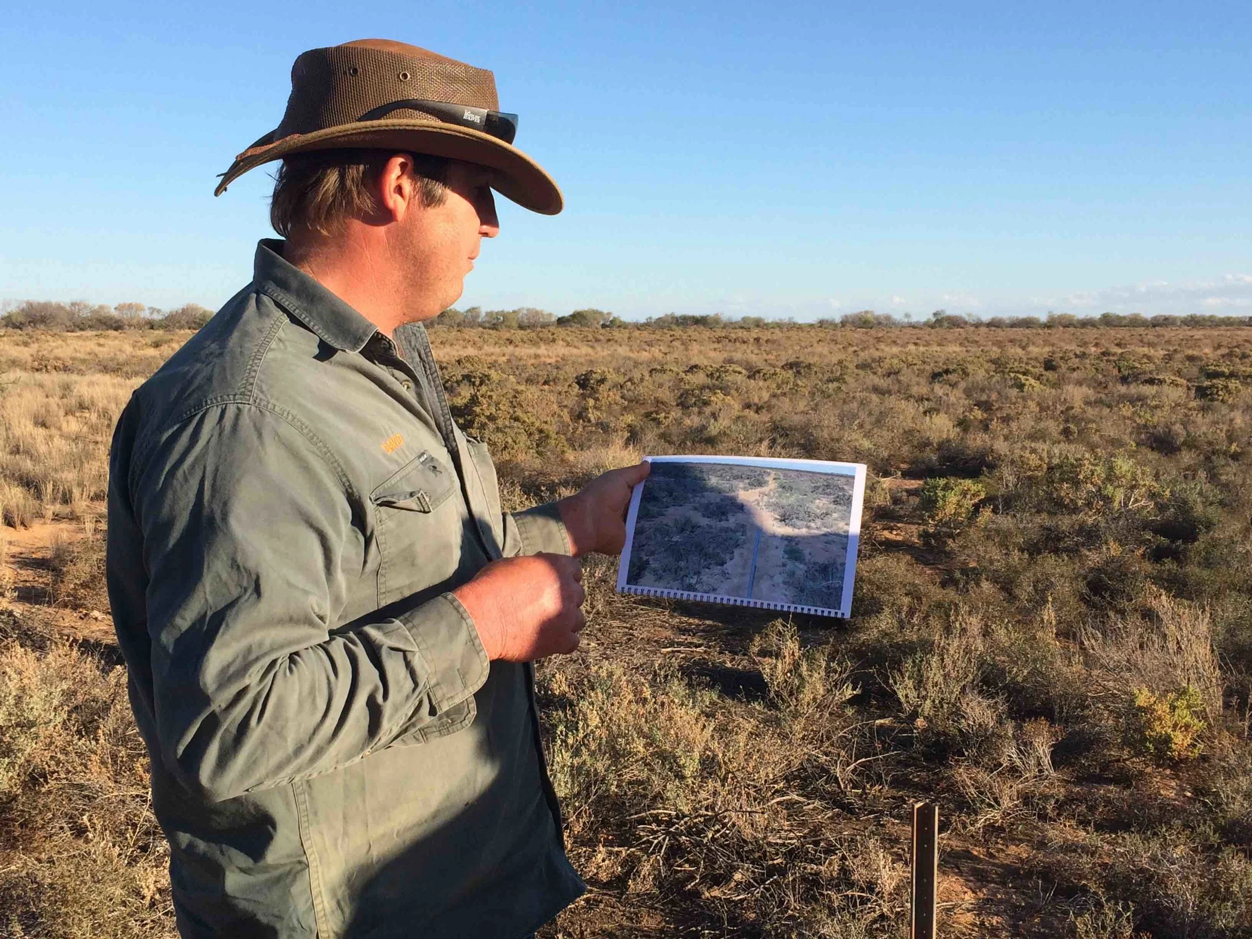 David at one of his many monitoring sites.