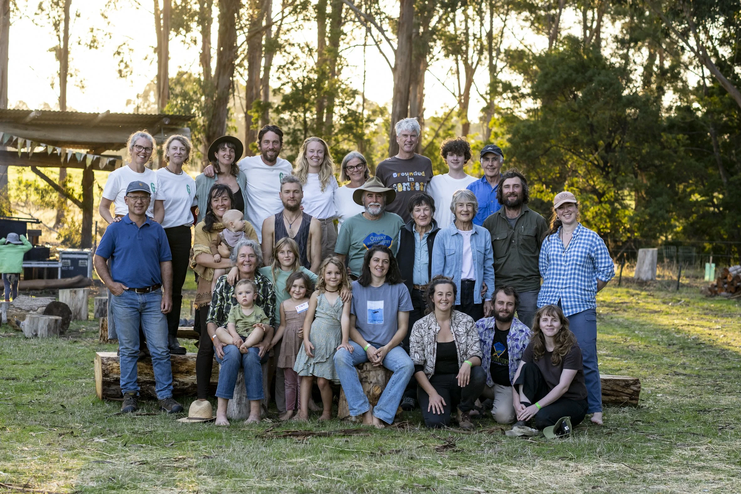 The Stewart family at festival team
