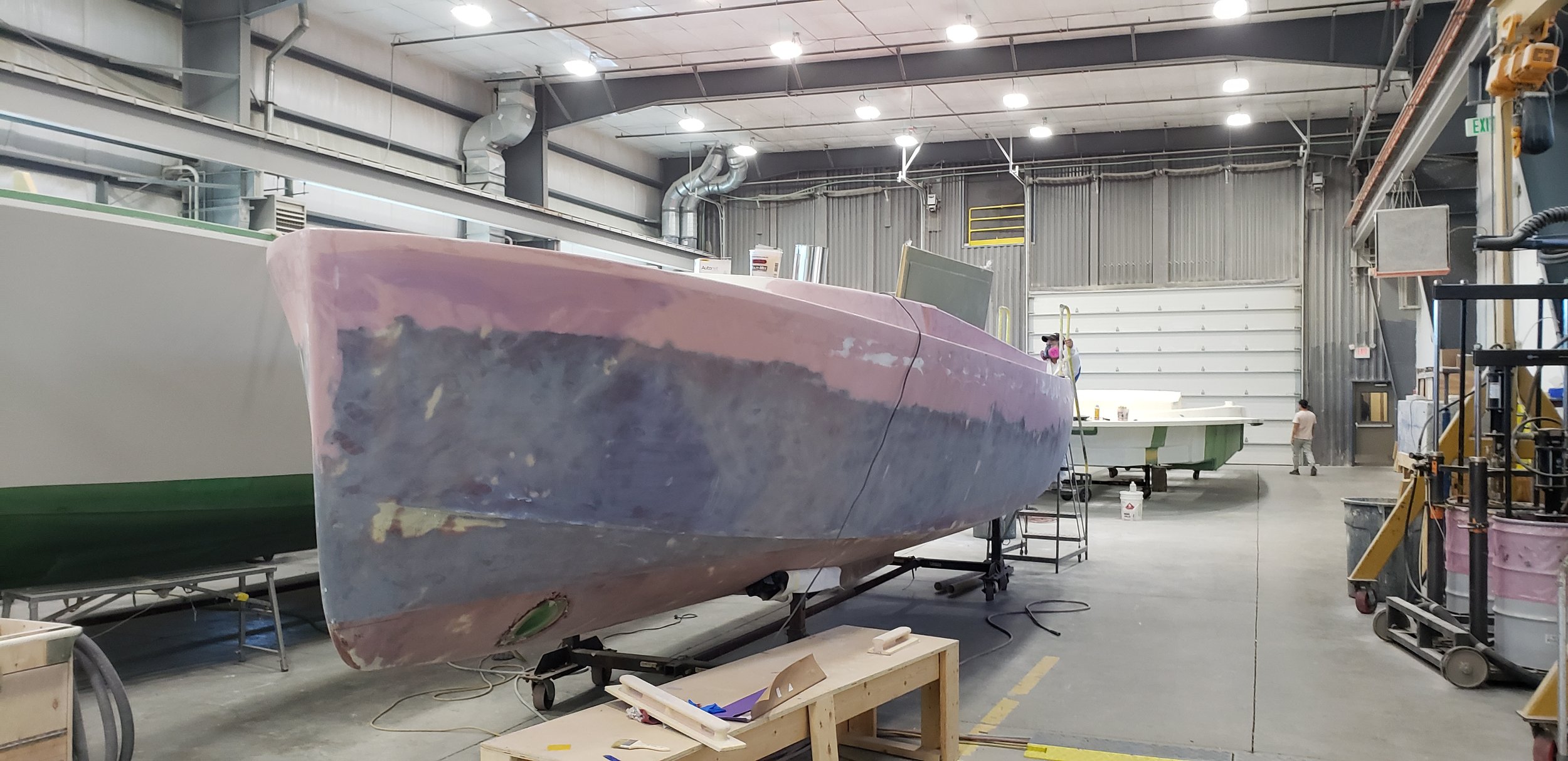    Appy VI hull at Boston Boatworks October 2023   