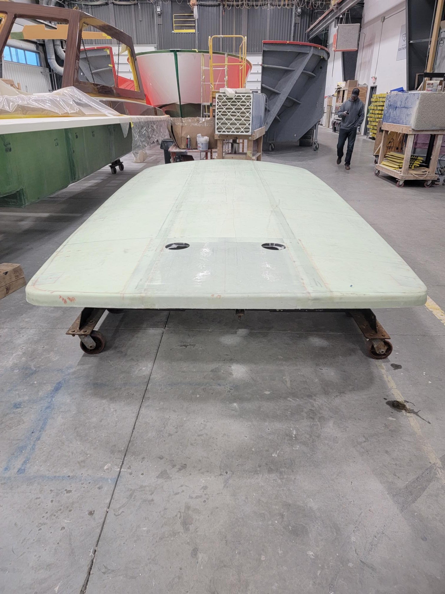    Appy VI hardtop is delivered to Boston Boatworks, January 2024   