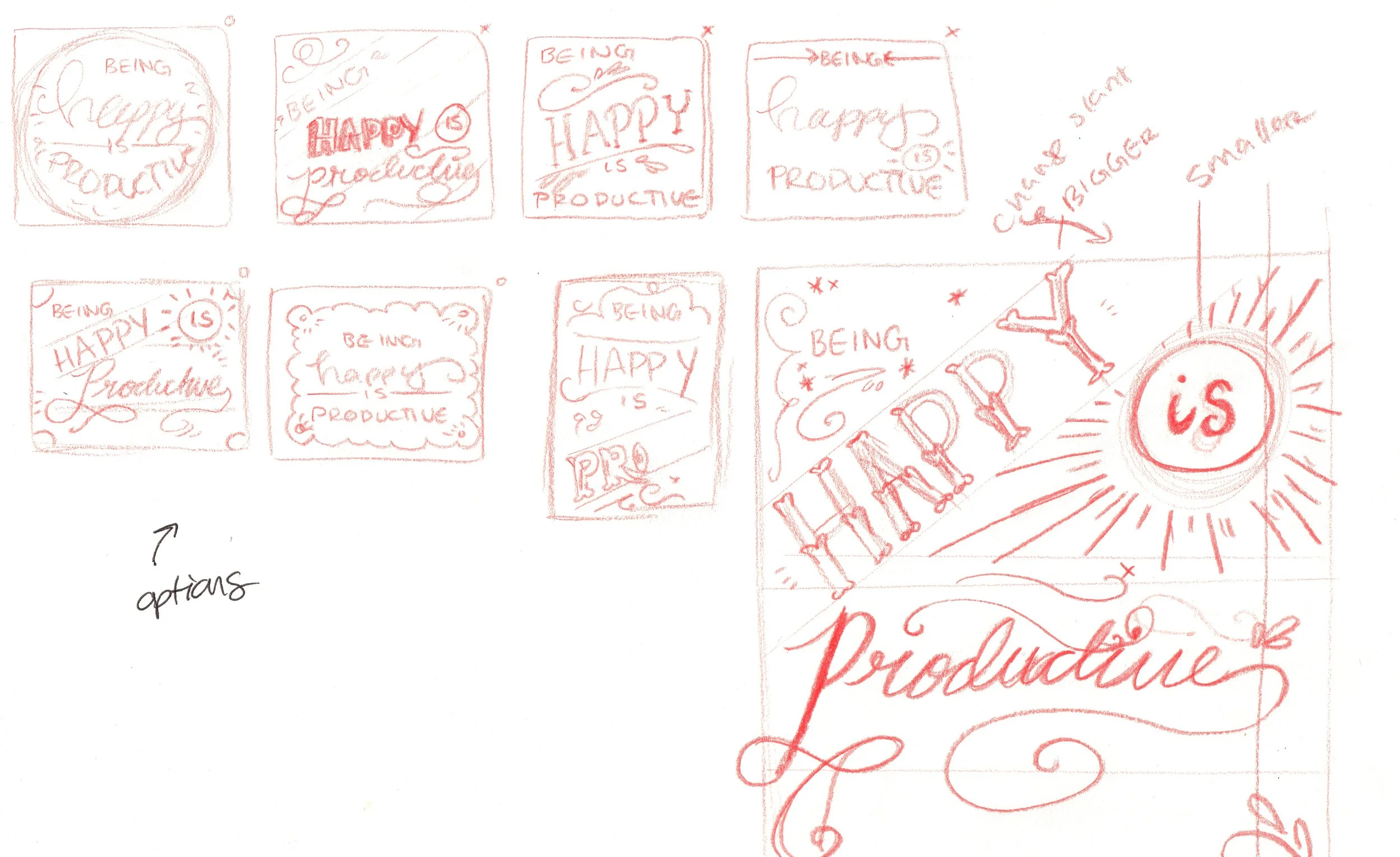 Thumbnails sketches