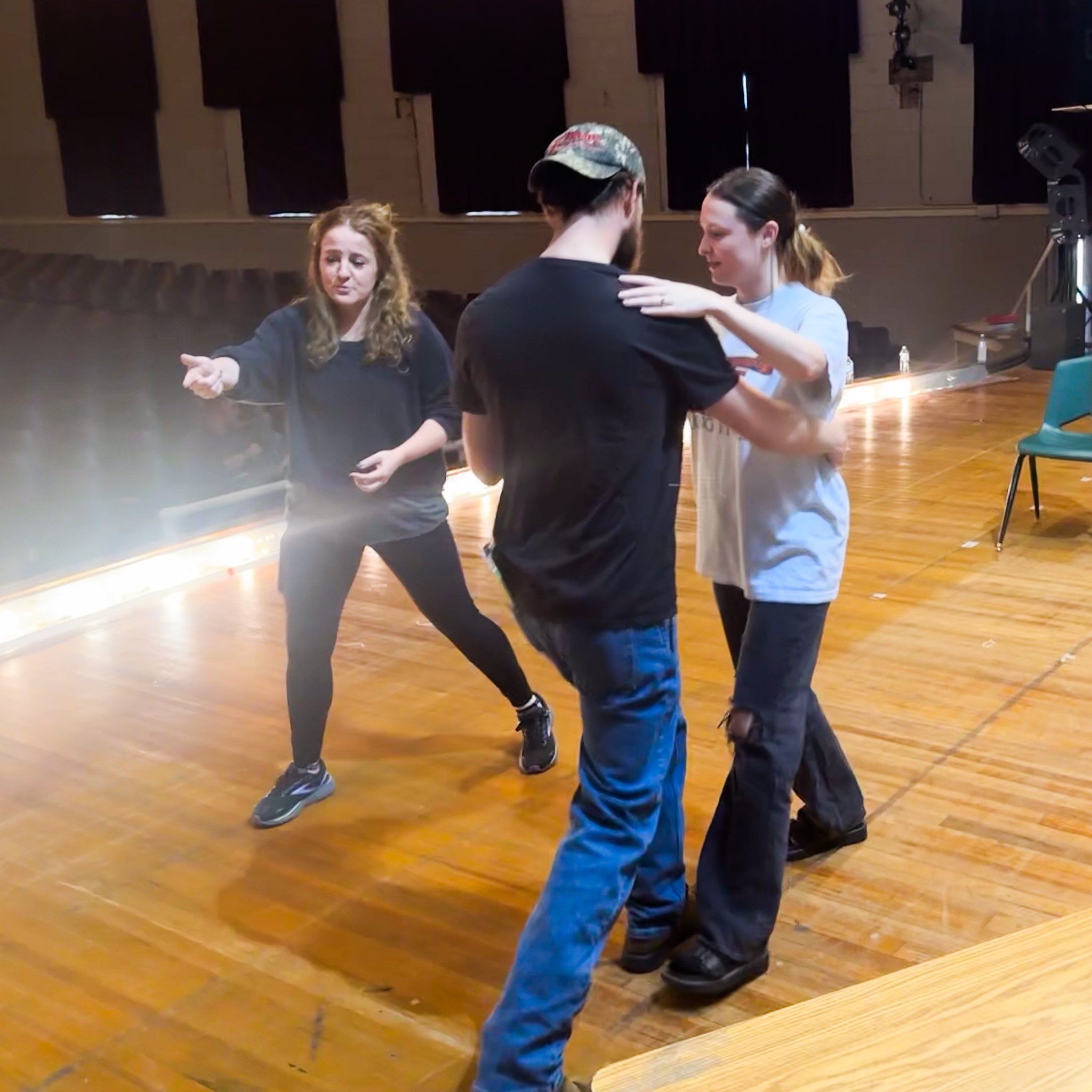 We are about 2 1/2 weeks away from opening night!

Rehearsals and set construction for &quot;The Last Night of Ballyhoo&quot; are underway! Local dance instructor Marcy Wuestenhoefer is teaching the cast members some dance moves. We had a nice turnou