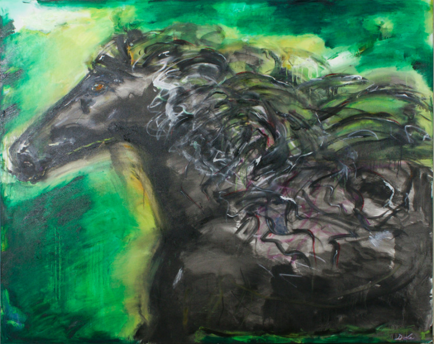 Wild &amp; Free  -  Oil on Canvas  -  36" x 48"