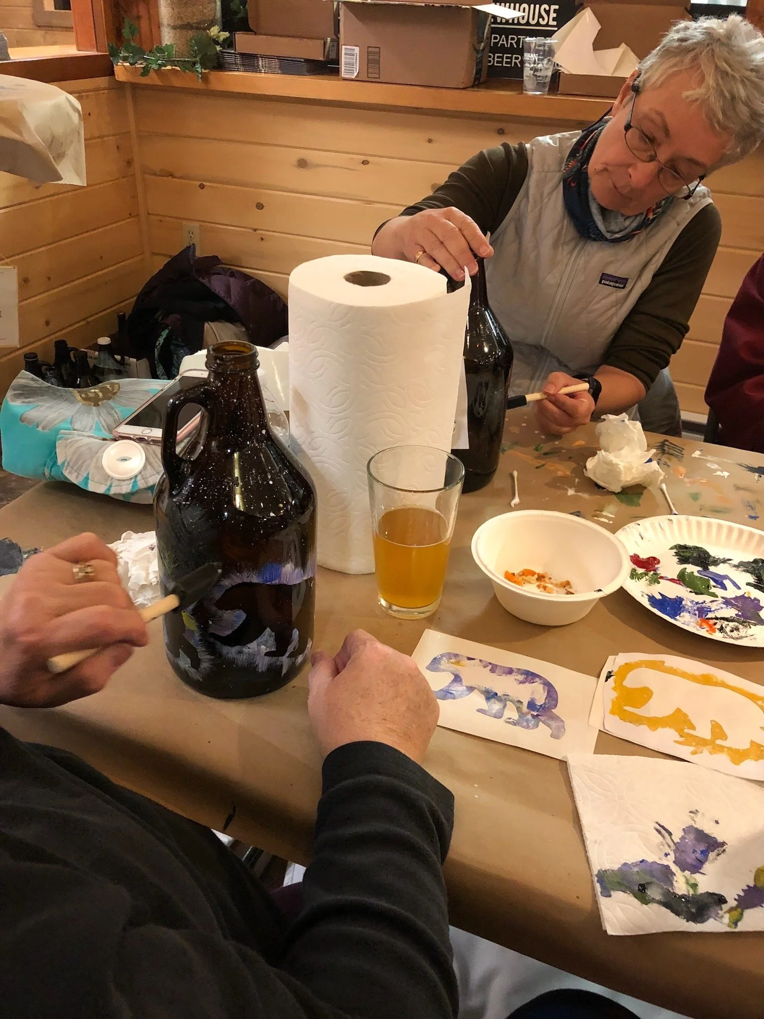  As part of the inaugural season for ‘Art Glasses’, created by the Juneau Arts and Humanities Council, this growler painting course was designed to delightfully inspire adult artists of varying levels in painting on glass. 