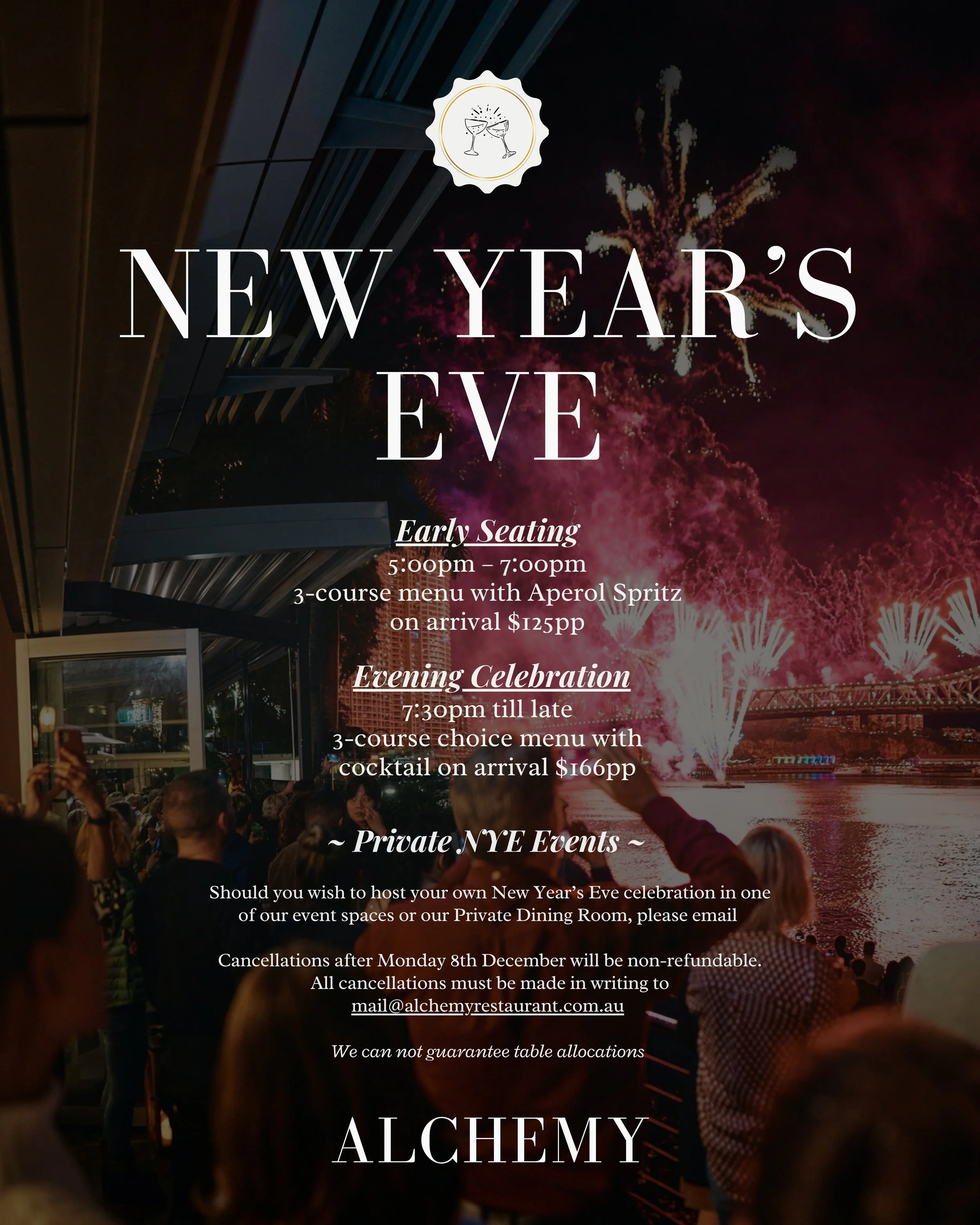 CELEBRATE NEW YEAR’S EVE AT ALCHEMY 🥂🎆