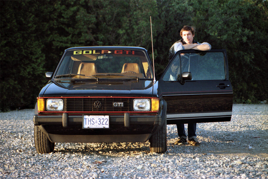1982 Toronto: David Irvine with his Volkswagen Golf GTi / Rabbit S. Photo: David Irvine