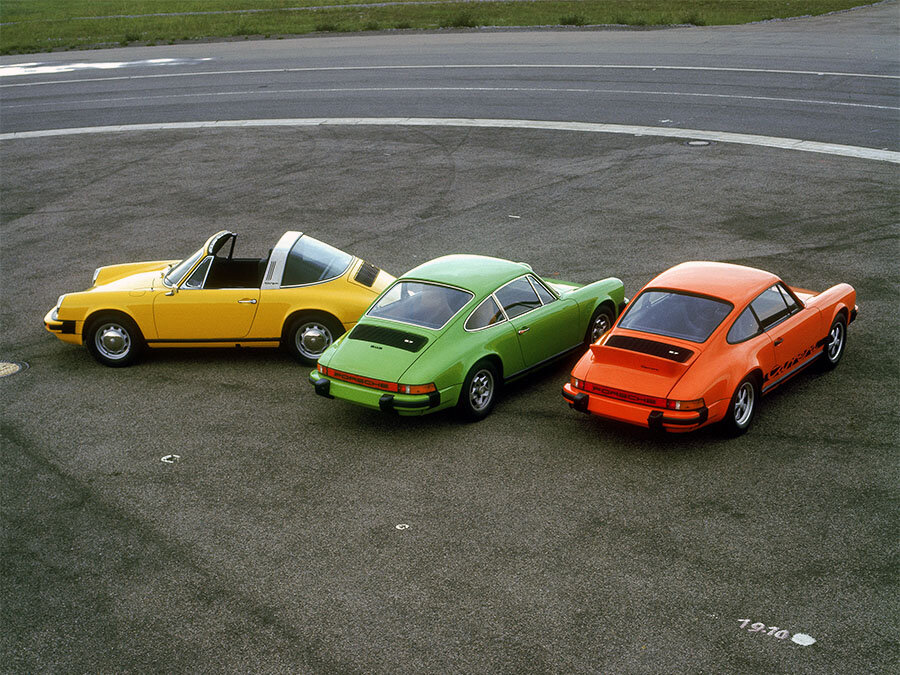 Porsche 911 Carrera 2.7 Baujahr 1975 silber 1:43 Kyosho 