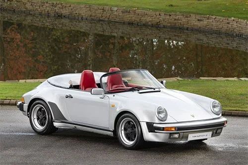One to Buy: 7000 mile Silver over Can Can Red 1989 Porsche 911 3.2 Speedster