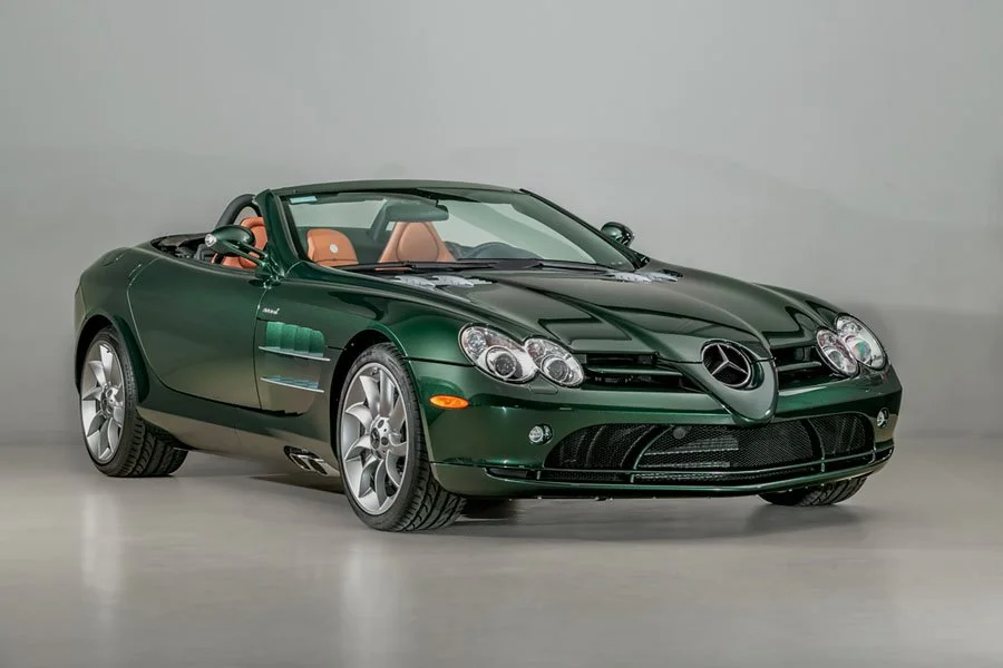 One to Buy: 930 mile Crystal Fayalit Green 2009 Mercedes-Benz SLR McLaren Roadster