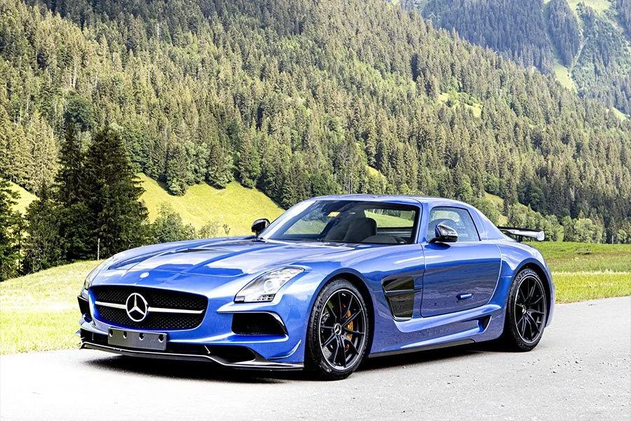 One to Buy: 125km Mauritius Blue 2014 Mercedes-Benz SLS AMG Black Series
