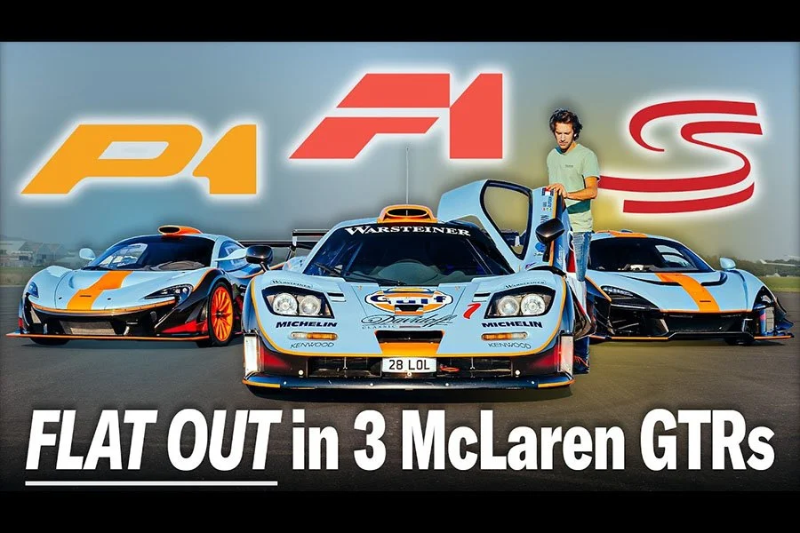 Video: Driving the McLaren GTR trio: F1, P1 &amp; Senna by Hagerty