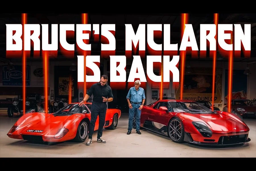 Video: McLaren McL 6GT meets Bruce McLaren’s 1969 M6 GT by Jay Leno's Garage
