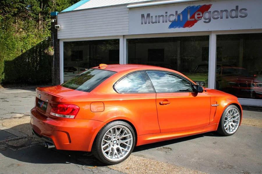 850 mile Valencia Orange 2011 BMW E82 1M Coupe For Sale in the UK ...