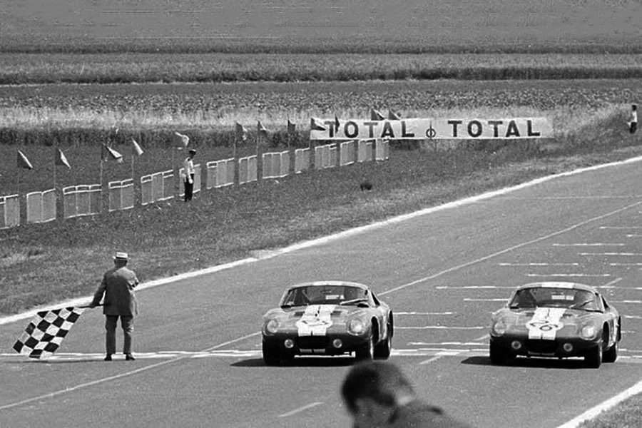 Shelby Cobra Daytonas at the finish of the 1965 Reims 12 Hours