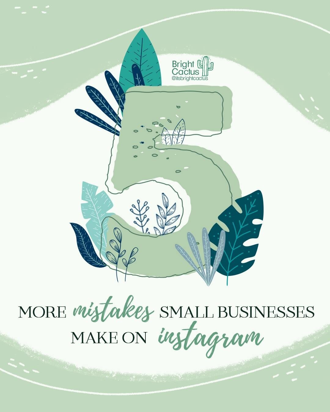 You all LOVED my last post like this, so here it is: 5 MORE mistakes from small businesses keep making on social media. 

FOLLOW/UNFOLLOW has NEVER been a good way to gain an audience, but unfortunately it's still in action. Yes, you get into that pe