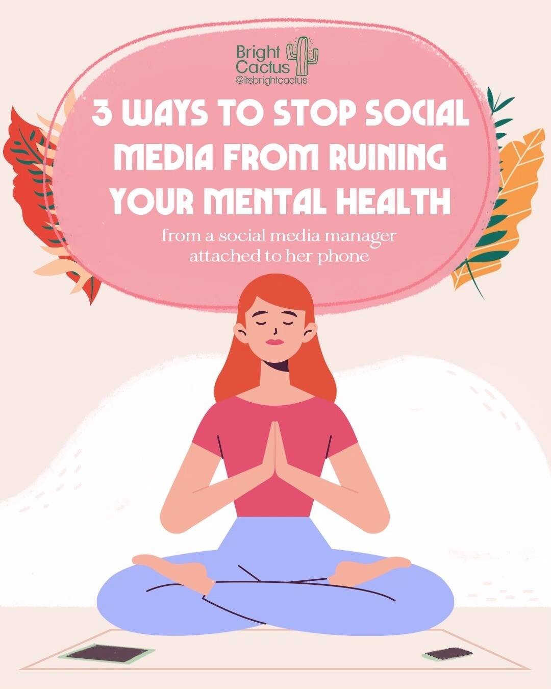 Three small ways to make sure social media doesn&rsquo;t negatively affect your mental health:⠀
⠀
🙊 Mute often. Mute words or phrases that you don&rsquo;t want to see, mute people you can&rsquo;t unfollow for whatever reason, and mute Stories that d