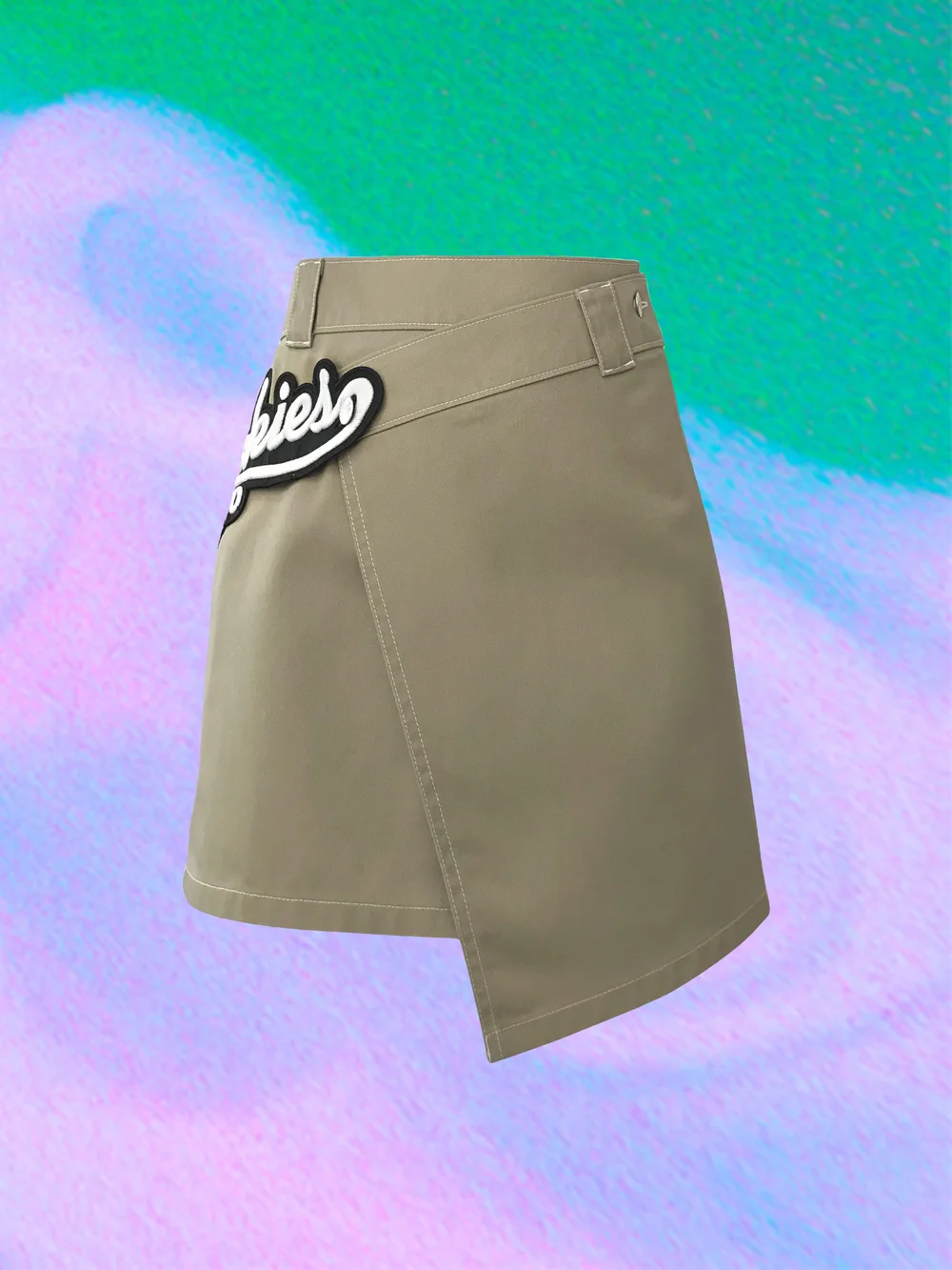 Shop LĒO x Dickies khaki skirt — LĒO Official