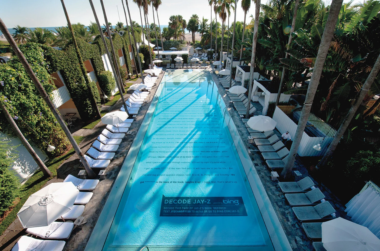 Droga5’s David Droga will receive a Clio lifetime achievement award for works including Jay-Z’s Decode Search Experience at Delano South Beach Hotel in Miami (pictured).