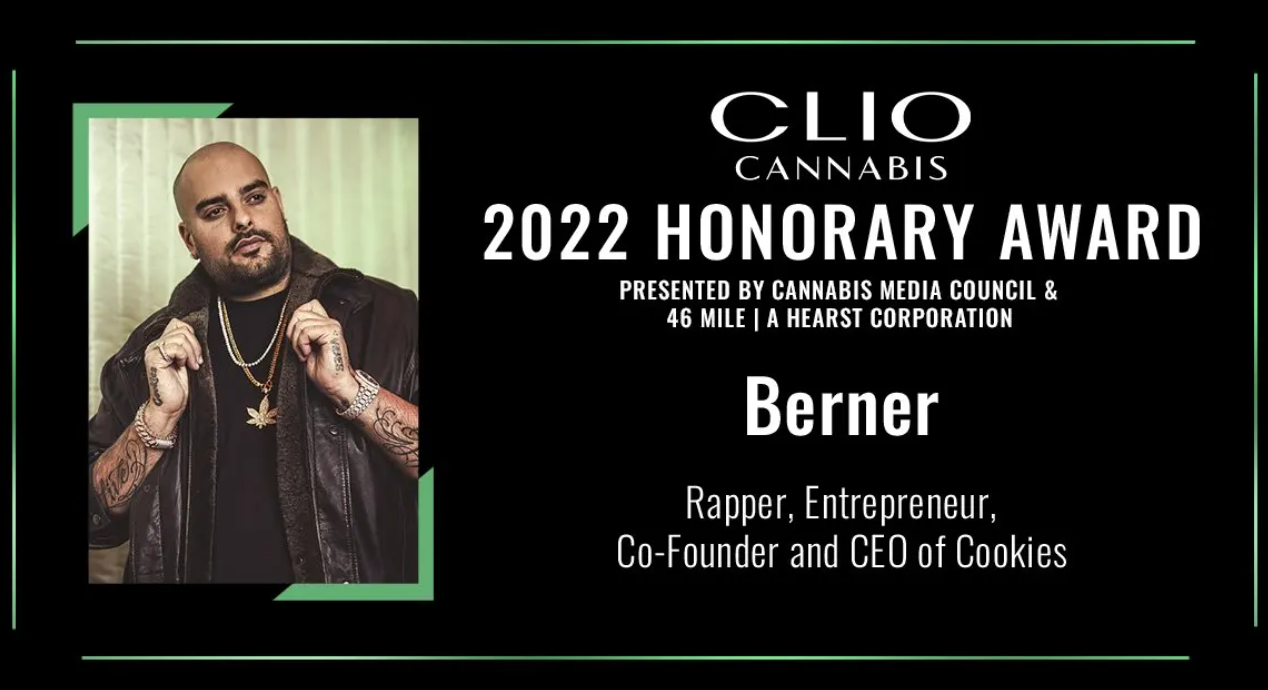 BENZINGA Berner Honored At 2022 Clio Cannabis Awards, Here's All The