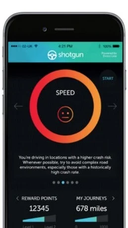 Direct Line. Shotgun. Safe Driving App.