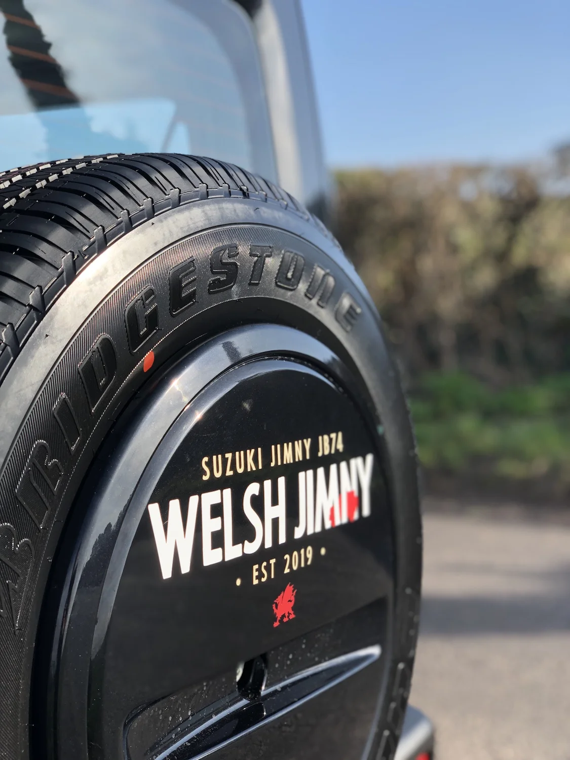 Welsh Jimny rear wheel sticker £15 + shipping - (currently out of stock)