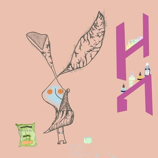 Pissy Rabbit practising self care.

We are at the mid point in the Pissy Rabbit t-shirt campaign! 
I really wanted Pissy Rabbit to represent that feeling of frustration and pissiness that possibly we all have been feeling during lockdown.
For this ch